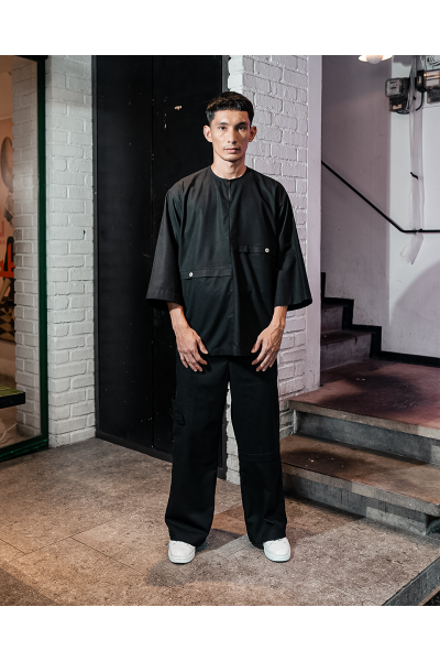 Samua Kurta Set , Black